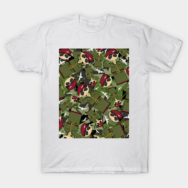 Cute Cartoon Army Soldier T-Shirt by markmurphycreative